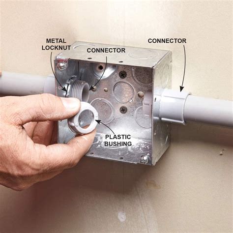 electrical conduit bushing into comm box|pvc conduit bushing code.